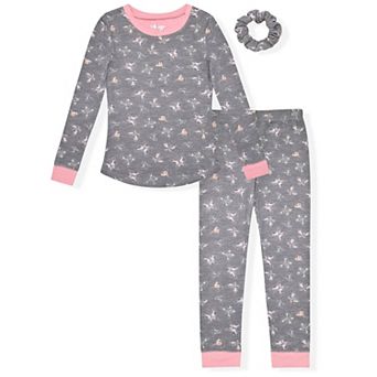 Sleep On It Girls 2 pc Super Soft Jersey Snug-Fit Pajama Top and Pajama Pant Set
