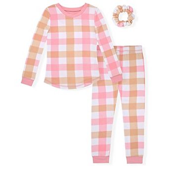 Sleep On It Girls 2 pc Super Soft Jersey Snug-Fit Pajama Top and Pajama Pant Set