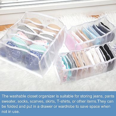Underwear Drawer Organizer, Closet Organizers And Storage Bins For Storing Socks, Underpants, Ties