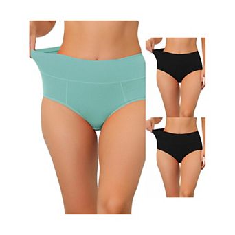 3 Packs Women's Cotton High Waist (available In Plus Size), Tummy Control Underwear