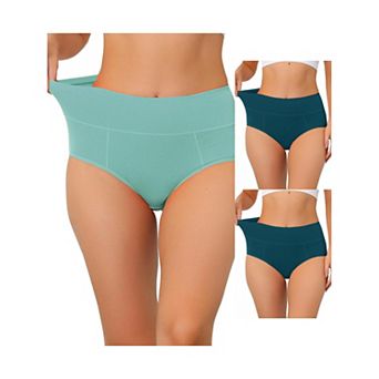 3 Packs Women's Cotton High Waist (available In Plus Size), Tummy Control Underwear