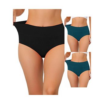 3 Packs Women's Cotton High Waist (available In Plus Size), Tummy Control Underwear