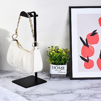 Purse Display Stand Set 2 Pack Metal Handbag Rack Single Hook Holder For Boutique Store