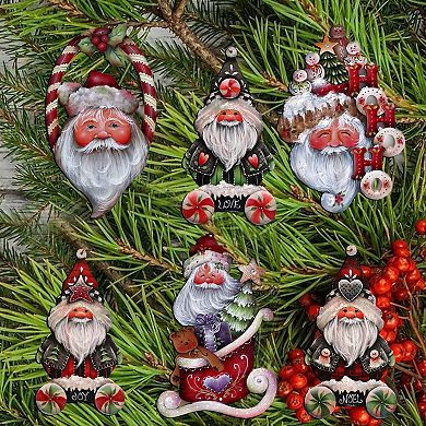 Magical Baby Santa Wooden Clip-on Ornaments Set Of 6 By J. Mills-price