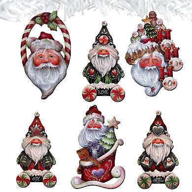 Magical Baby Santa Wooden Clip-on Ornaments Set Of 6 By J. Mills-price
