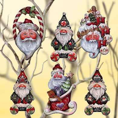Magical Baby Santa Wooden Clip-on Ornaments Set Of 6 By J. Mills-price