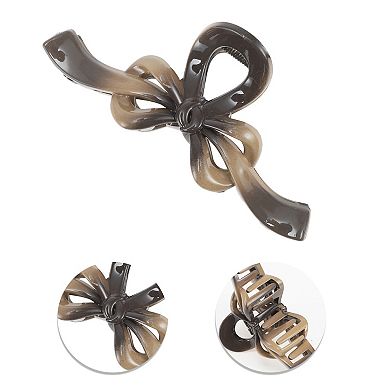 Fashion Gradient Color Bow Hair Clips For Women 5.12"x2.36"x2.17" 1 Pc