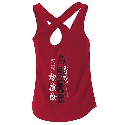 Women s WEAR by Erin Andrews NCAA Georgia Bulldogs Cross Back Tank Top