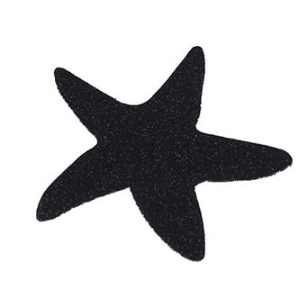 Starfish Shape Hair Pad Bangs Patch For Women, Hair Magic Tapes Hair Grippers Black