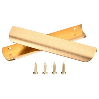 25 Pack Finger Edge Pull Cabinet Concealed Handles 160mm Hole Center