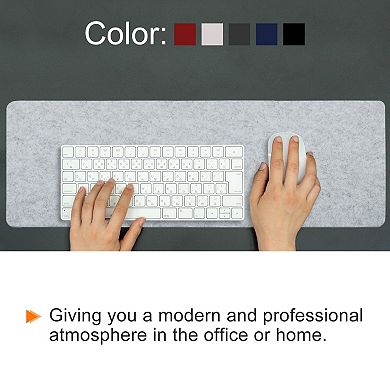 28"x13" Desk Mat Protector, Felt Dual Side Mouse Pad Writing Mat