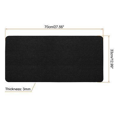 28"x13" Desk Mat Protector, Felt Dual Side Mouse Pad Writing Mat