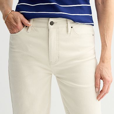 Women's Croft & Barrow® Straight Leg Cropped Jeans