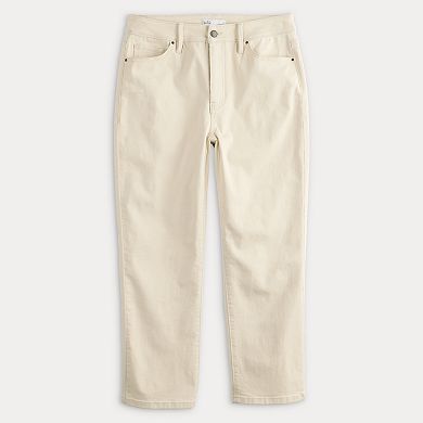 Women's Croft & Barrow® Straight Leg Cropped Jeans