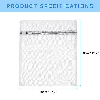 3 Pcs 15.7"x19.7" Mesh Laundry Bags With Zipper Mesh Wash Bags For Laundry