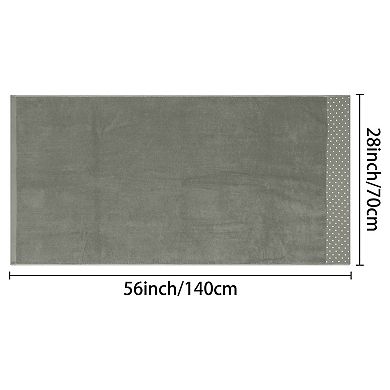 Medium 2 Pack Cotton Bath Towels, Lightweight And Quick Drying Towels For Bathroom, Hotel, Gym