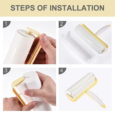 16cm Sticky Hair Roller Hair Removal Tool With 3 Refills 180 Sheets