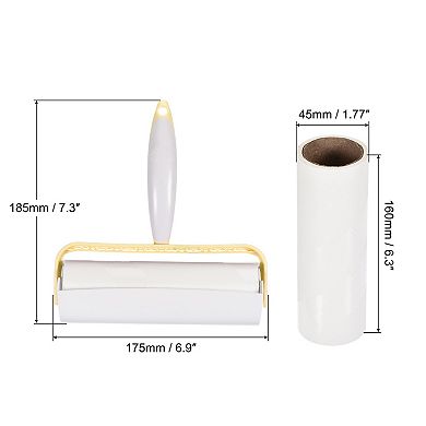 16cm Sticky Hair Roller Hair Removal Tool With 3 Refills 180 Sheets