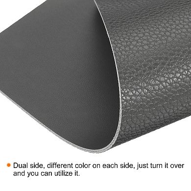35"x18" Desk Mat Protector, Pu Leather Dual Side Mouse Pad Mat