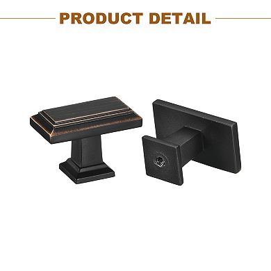 10 Pack Cabinet Knobs 1.4" Kitchen Dresser Knobs Black