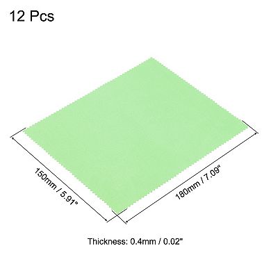 Microfiber Cleaning Cloth 7" X 6" Suede For Camera Lens Eyeglasses 12pcs