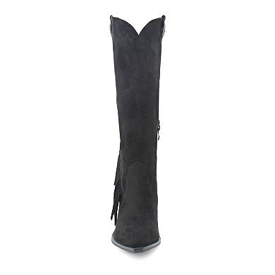 Yoki Gayle-29 Women's Knee-High Fringe Boots