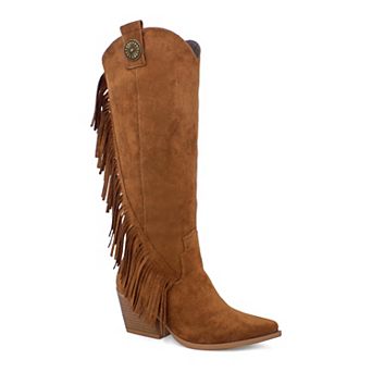 Yoki Gayle-29 Women's Knee-High Fringe Boots
