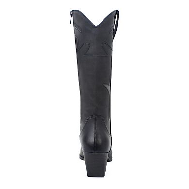 Yoki Gayle Women's Side Panel Western High Boots