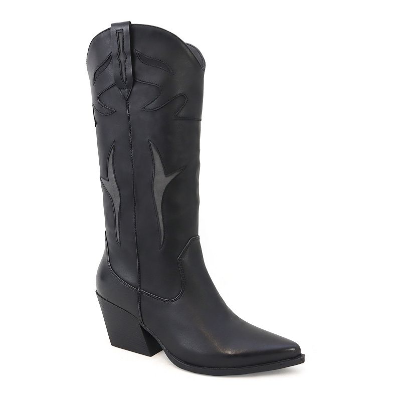 Yoki Gayle Women's Side Panel Western High Boots,