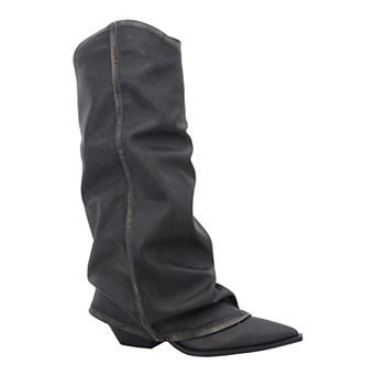 Yoki Kween Tall Scrunched Women's Boots