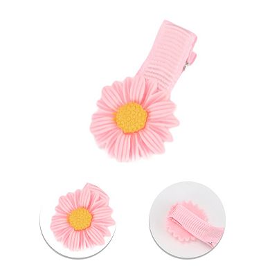 Cute Rainbow Duck Hair Clips Hairdo Clip Pink Yellow White 10 Pcs