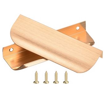 10 Pack Finger Edge Pull Cabinet Handles 96mm Hole Center