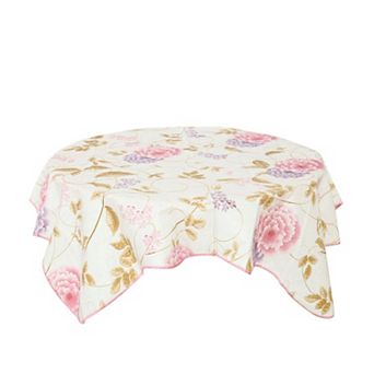 Square Tablecloth Water/Oil Flower Printed for Wedding/Parties Decoration