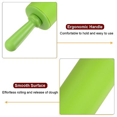 Silicone Rolling Pins for Baking Non Stick Rolling Pin Small Roller Playdough Rolling Pins