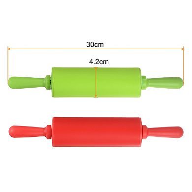 Silicone Rolling Pins for Baking Non Stick Rolling Pin Small Roller Playdough Rolling Pins