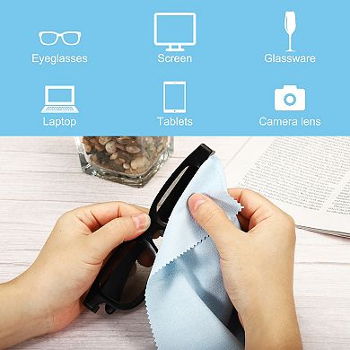 Microfiber Cleaning Cloth 7" X 6" Suede For Camera Lens Eyeglasses 24pcs