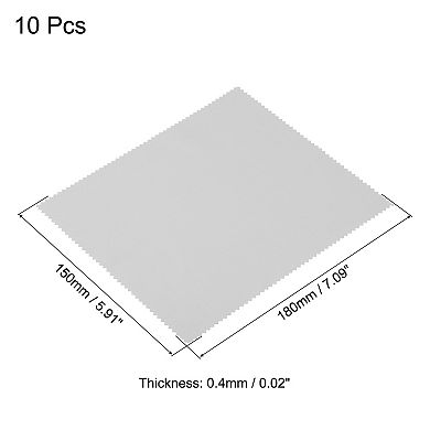 Microfiber Cleaning Cloth 7" x 6" Soft for Camera Lens Eyeglasses 10pcs
