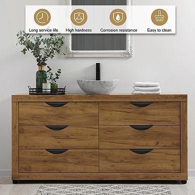 4pcs Cabinet Pulls Kitchen Cabinet Handles 1-1/4" Hole Center Cabinet Hardware