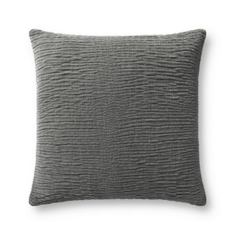 Loloi Solid Textured 22" x 22" Throw Pillow