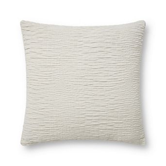 Loloi Solid Textured 22" x 22" Throw Pillow