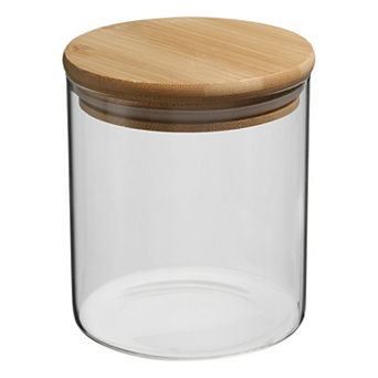 34 Oz Glass Kitchen Container Clear Food Storage Jar For Nuts Sugar Coffee Beans Spices (15x10cm)
