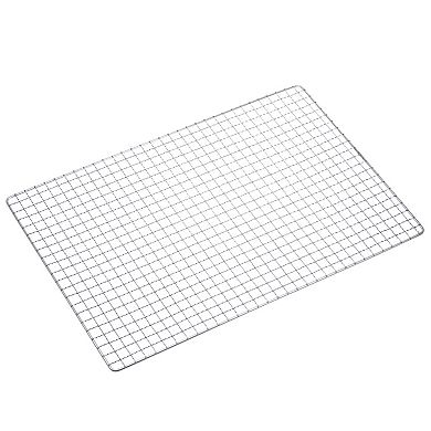 Square Bbq Grill Net 17.3"x11.6" Stainless Steel Barbecue Mesh Mat