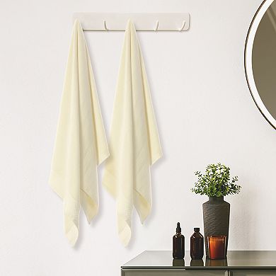 Medium Cotton Bath Towels, Quicker To Dry And Highly Absorbent Towels For Bathroom