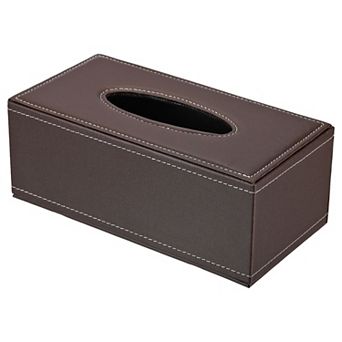 Tissue Box Cover, Leather Napkin Paper Towel Dispenser Holder