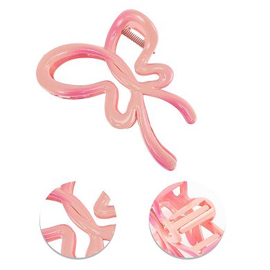 Fashion Gradient Color Bow Hair Clips For Women 4.13"x2.95"x1.97" 1 Pcs