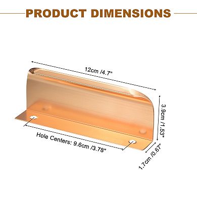 25 Pack Finger Edge Pull Cabinet Concealed Handles 96mm Hole Center