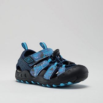 Kamik Crab Print Blue Toddler Boys' Sandals