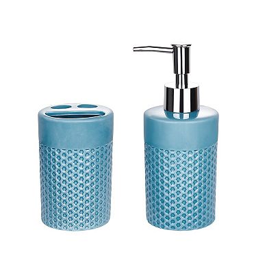 VCNY Home Keefe Medallion 15 pc Bath Accessory Set
