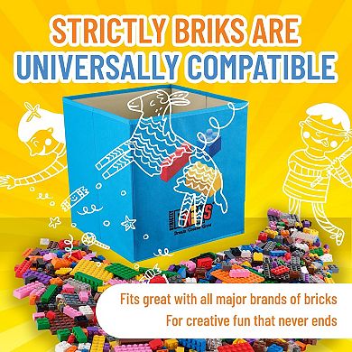 Classic Bricks Set And Organizer Starter Kit - 12 Colors - 1008 Pieces
