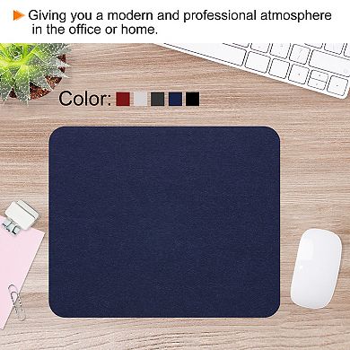 9"x8" Mouse Pad, Felt Dual Side Desk Pad Writing Mat for Office Home